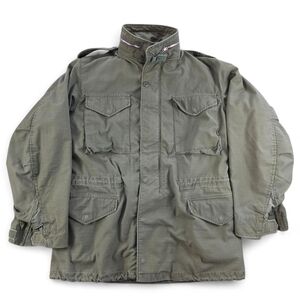 Vintage Vietnam Era Army M-65 OG-107 Sateen Field Jacket Men's Medium Long Green